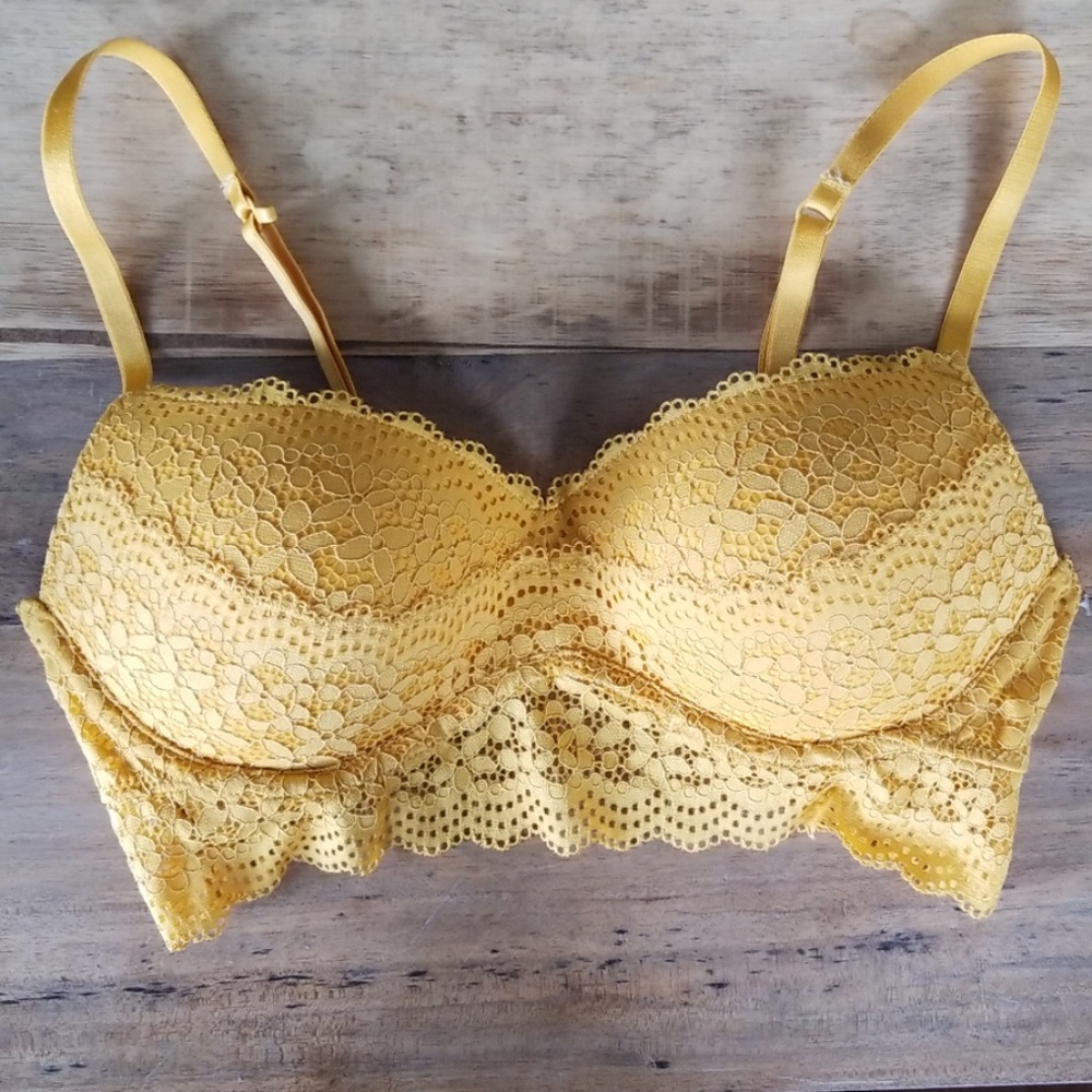 Women's Lace Padded Bralette 34B